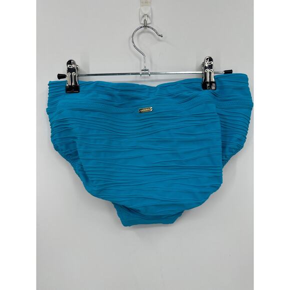 Lands' End Turquoise High waisted Bikini bottom Size 4 NWOT - Picture 3 of 4